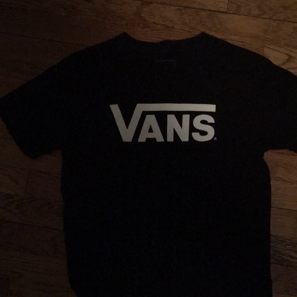 Size Small Black Vans Logo Tee